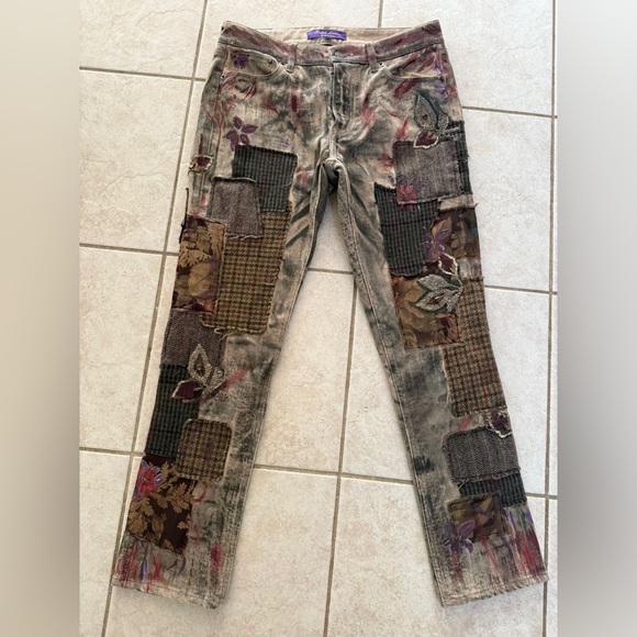 Ralph Lauren Denim - Ralph Lauren PURPLE LABEL Limited Edition Patchwork Jeans